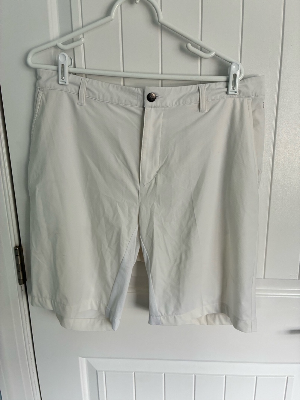 adidas White Men's Performance Golf Shorts